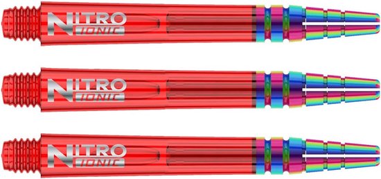 Dartpijlen Set - Polycarbonaat Shafts - Precisie Darten - Vluchtvergrendelingssysteem - 9 Stuks - Transparant Rood — afbeelding 3