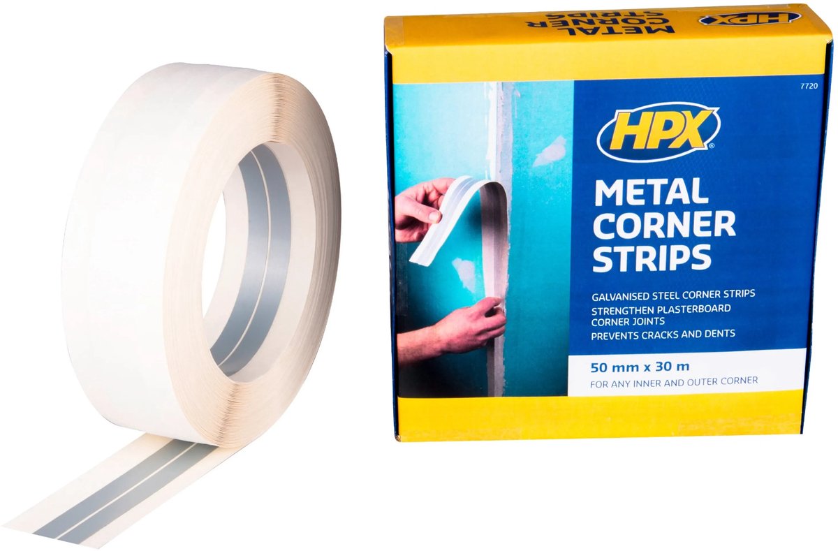 HPX Voegband met Stalen Hoekstrips 50mm - 30 meter