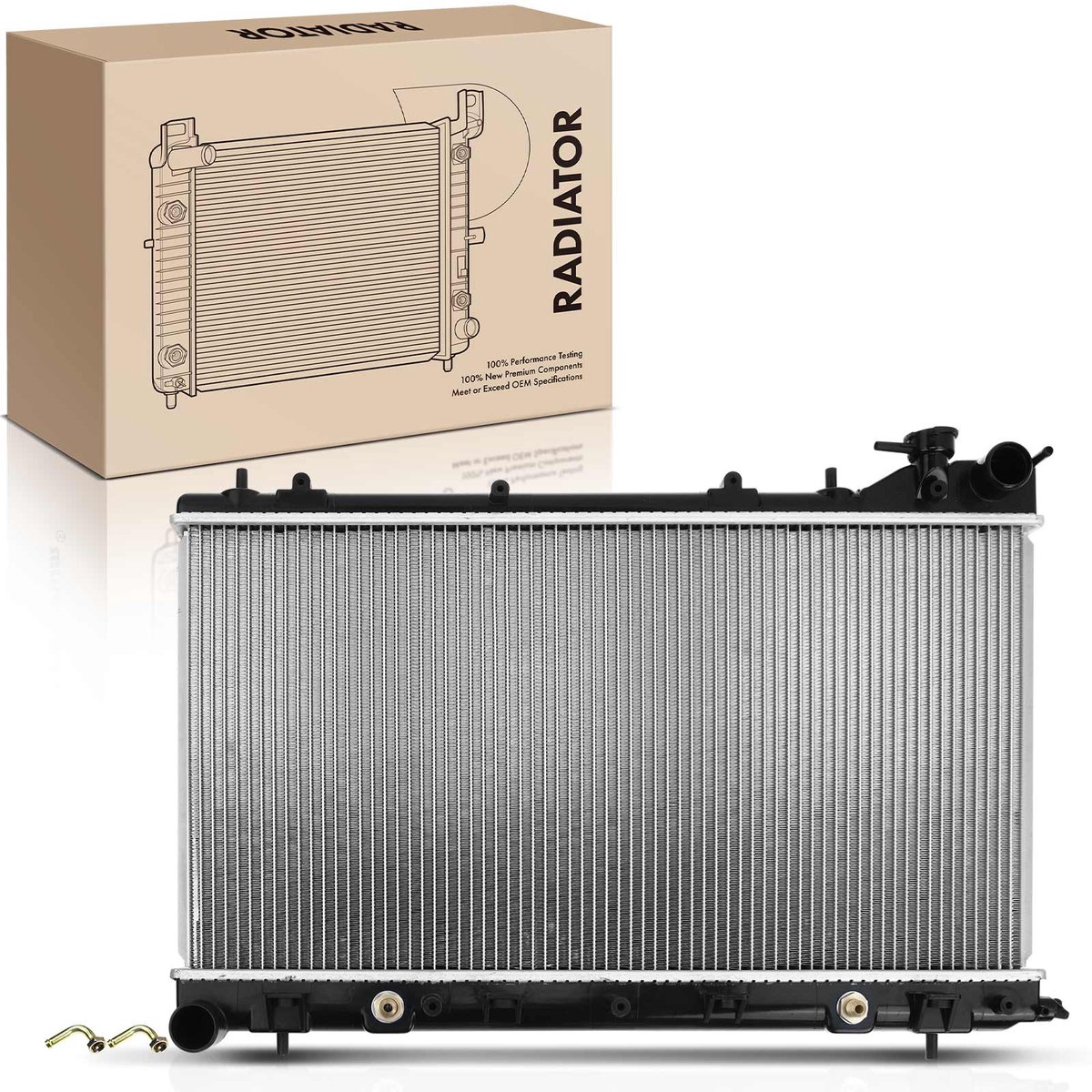 Frankberg 1x radiator waterkoeler motorkoeler voor Subaru