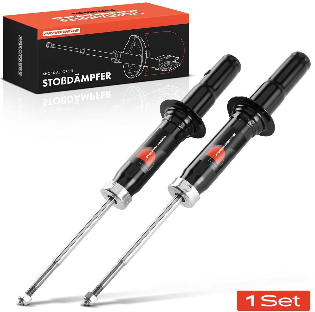 Frankberg 2x Demper Vooras voor Honda Prelude V BB 2.0L 2.2L 1997-2000