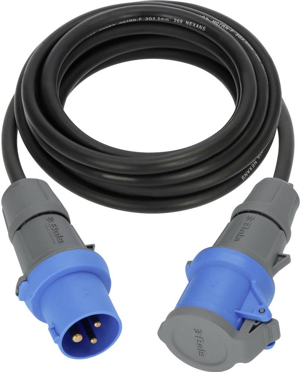 Brennenstuhl 1168650605 Stroom Verlengkabel Zwart, Grijs, Blauw 5 m H07RN-F 3G 2,5 mm²