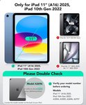 Vergelijking van iPad modellen. Geschikt voor iPad 11" (A16) 2025 en iPad 10th Gen 2022.