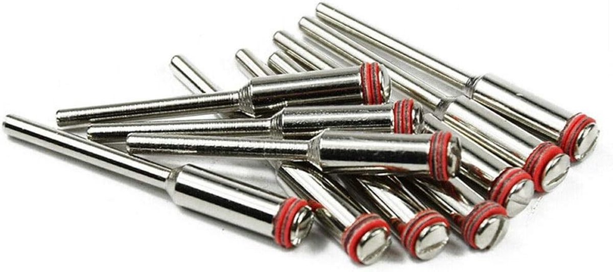Set van 10 Mandrels voor Snijschijven - 2.35mm en 3.0mm Shank - Geschikt voor Dremel en Rotatietools