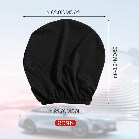 4stuks - Autohoofdsteunhoezen - Universele - Auto Interieur Stoel Accessoires Beschermhoezen - Autohoofdsteunhoes set - interieur auto accessoires - hoofdsteunbescherming van Merkloos — afbeelding 5