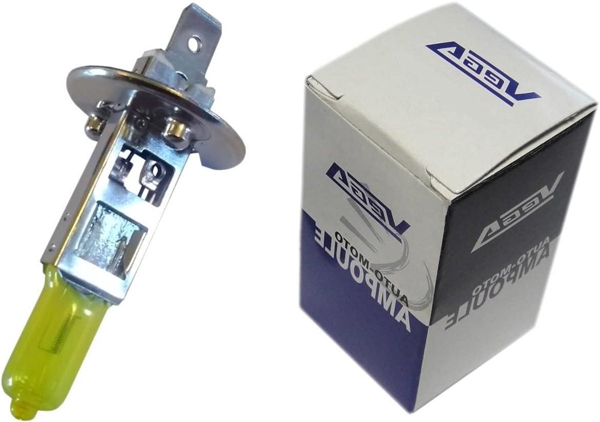 Auto Lamp - Halogeen Gloeilamp - Oude Voertuigen - UV Bescherming - 100 Watt - Geel