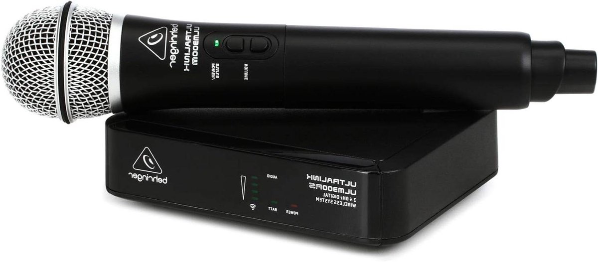 Draadloos Systeem - Handheld Microfoon - Live Optredens - 2.4GHz Digitaal Signaal - 60 Meter Bereik - Zwart Zilver