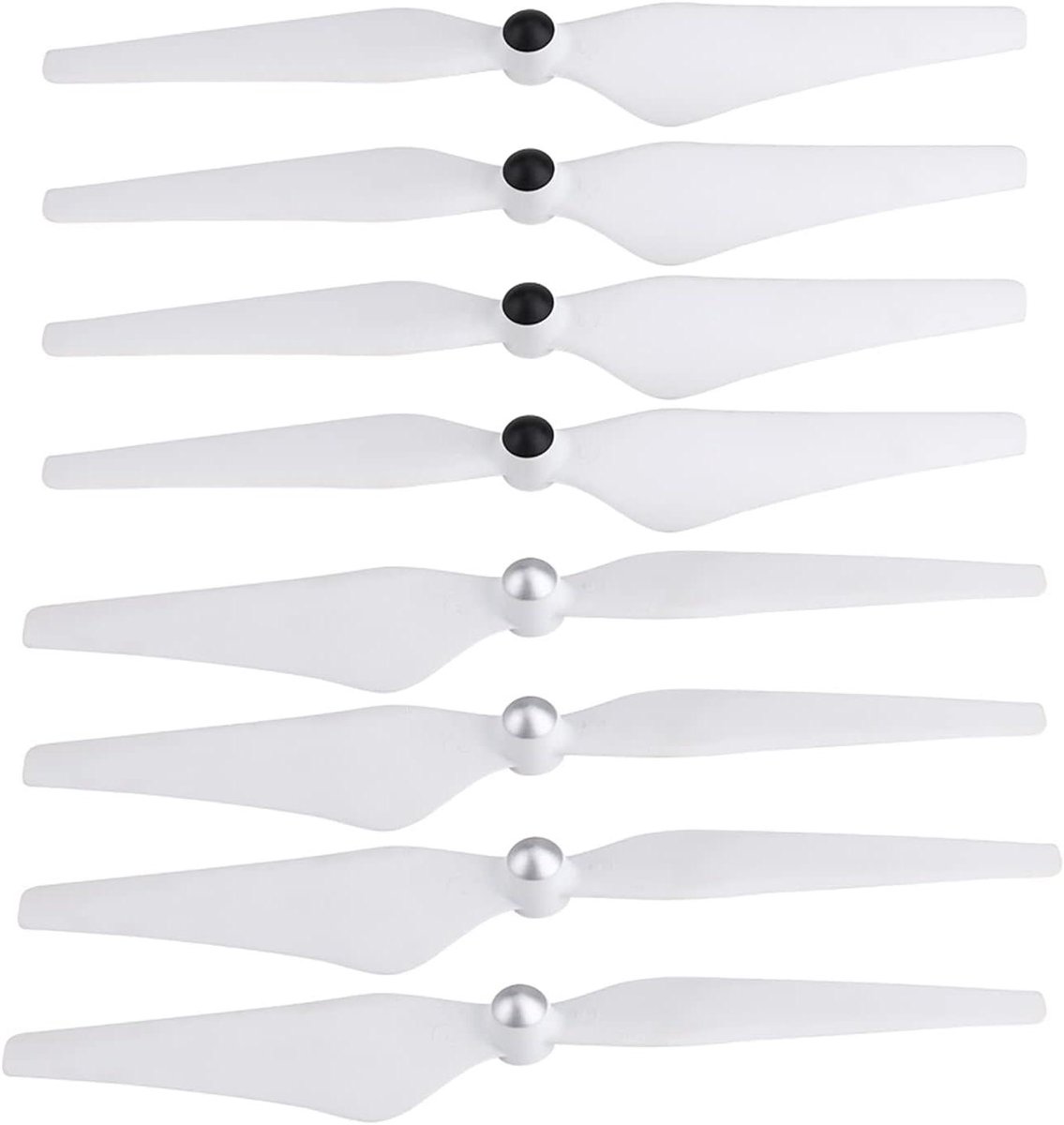 Propeller Set - Drone Onderdelen - Stabiele Vlucht - Zelfborgend Ontwerp - 8 Stuks - Wit