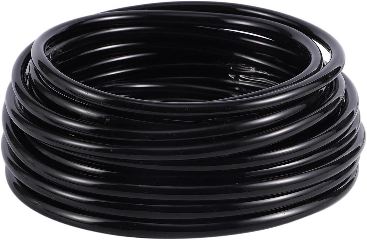 PVC Buis - Waterslang Tuin - Tuinirrigatie Systeem - Gladde Binnenkant - 30 Meter 11mm - Zwart