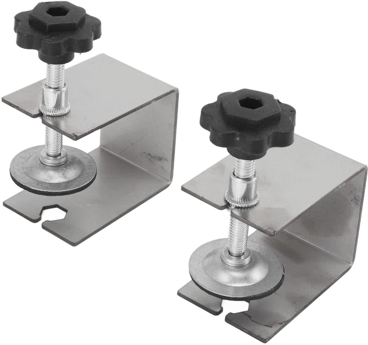SPHProducts - Lade Front Installatie Klemmen - Bevestigingsclip - Zilver - Universele C Klem - Voor Nauwkeurige Montage - Geschikt voor Schuifladen