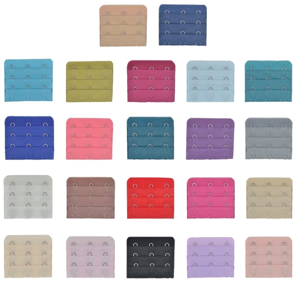 Store_7 - BH Verlengers - 22 Stuks - Comfortabel Nylon - Verstelbare BH Bandjes - Geschikt voor Gewichtsschommelingen - Ideaal voor Zwangerschap