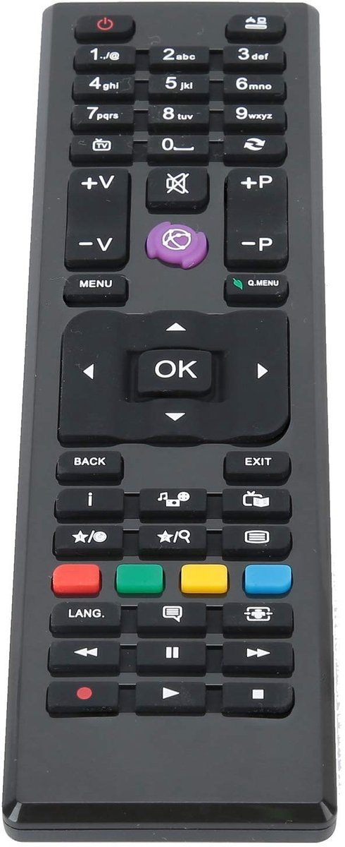 VT Goods - TV-afstandsbediening - Universele afstandsbediening - Handig in gebruik - Geschikt voor LED-televisie - Vervangend model - Voor diverse F..