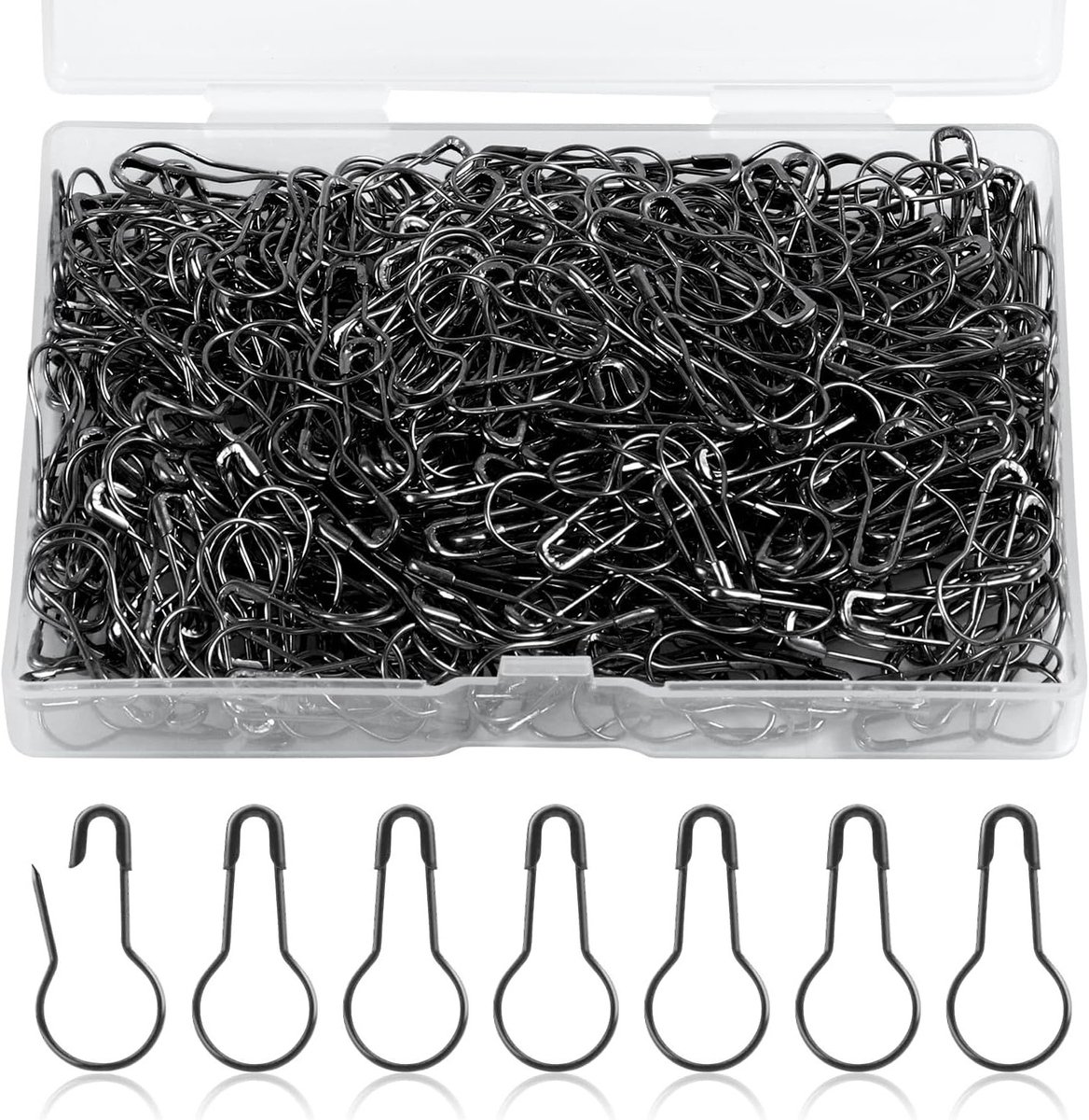 500 Stuks Veiligheidspelden voor Creatief Gebruik, 22mm Metalen Bolpinnen voor Kledinglabels en DIY Projecten met Opbergdoos - Ideaal voor Handwerk en Accessoires