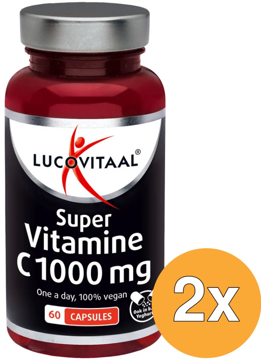 2x Lucovitaal Super Vitamine C 1000mg (60 capsules)
