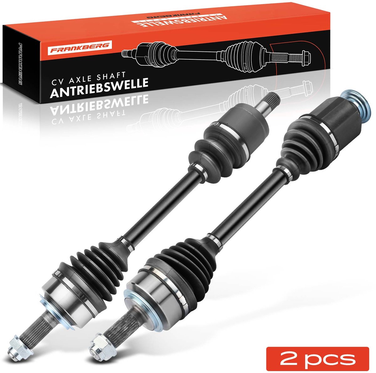 Frankberg 2x aandrijfas vooras links/rechts voor Honda CR-V II FR-V