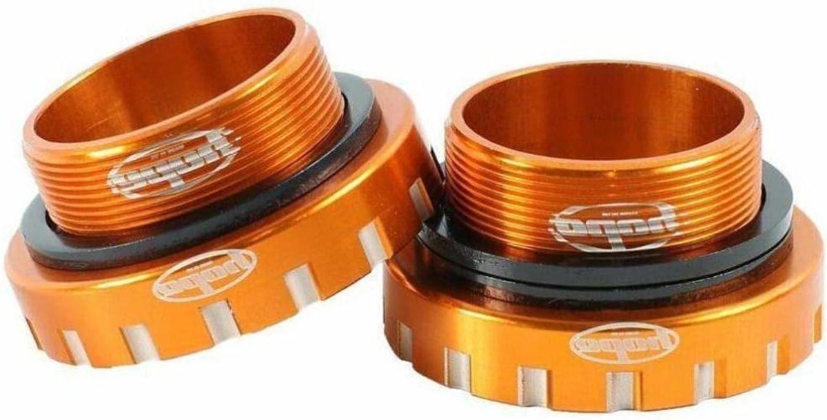 Trapas - Fietsonderdeel - Fietsen - Roestvrij staal - 68-73-83mm - Oranje