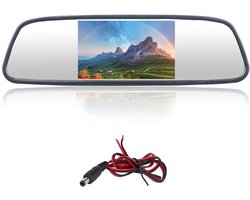Vt products – Achteruitkijkspiegelweergave – Achteruitrijcamera Monitor – 5 Inch – Universeel – Auto-accessoires – DC12‑24V – Geschikt voor Interieur