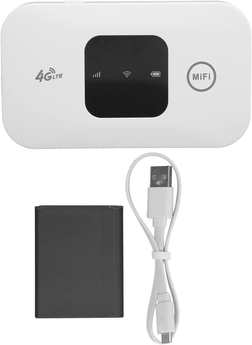 Vt products - Draagbare WiFi-hotspot - 4G Mobiele Router - 2100mAh Batterij - Slank Ontwerp - Geschikt voor Telefoon en Laptop - Ideaal voor Reizen