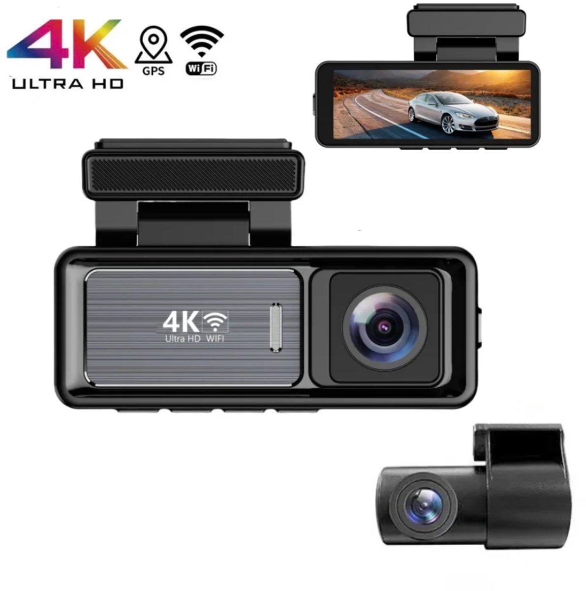 Driveeye Dashcam 4K met WIFI - GPS - Botsdetectie