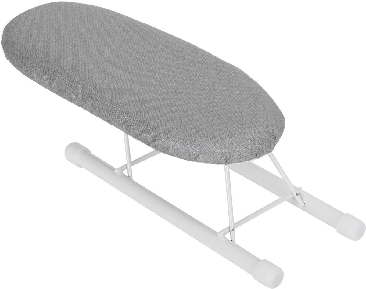 ONF3 - Mini-strijkplank - Ruimtebesparend - Brandwerende zilveren doek - Katoenen bekleding - Voor delicate details - Geschikt voor thuisgebruik