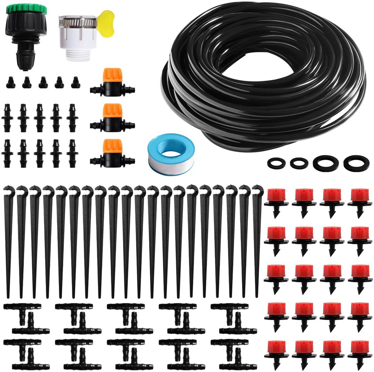 Automatische Irrigatie Kit - Druppelsysteem Tuin - Planten Water Geven - Water Besparend - 15 Meter Slang