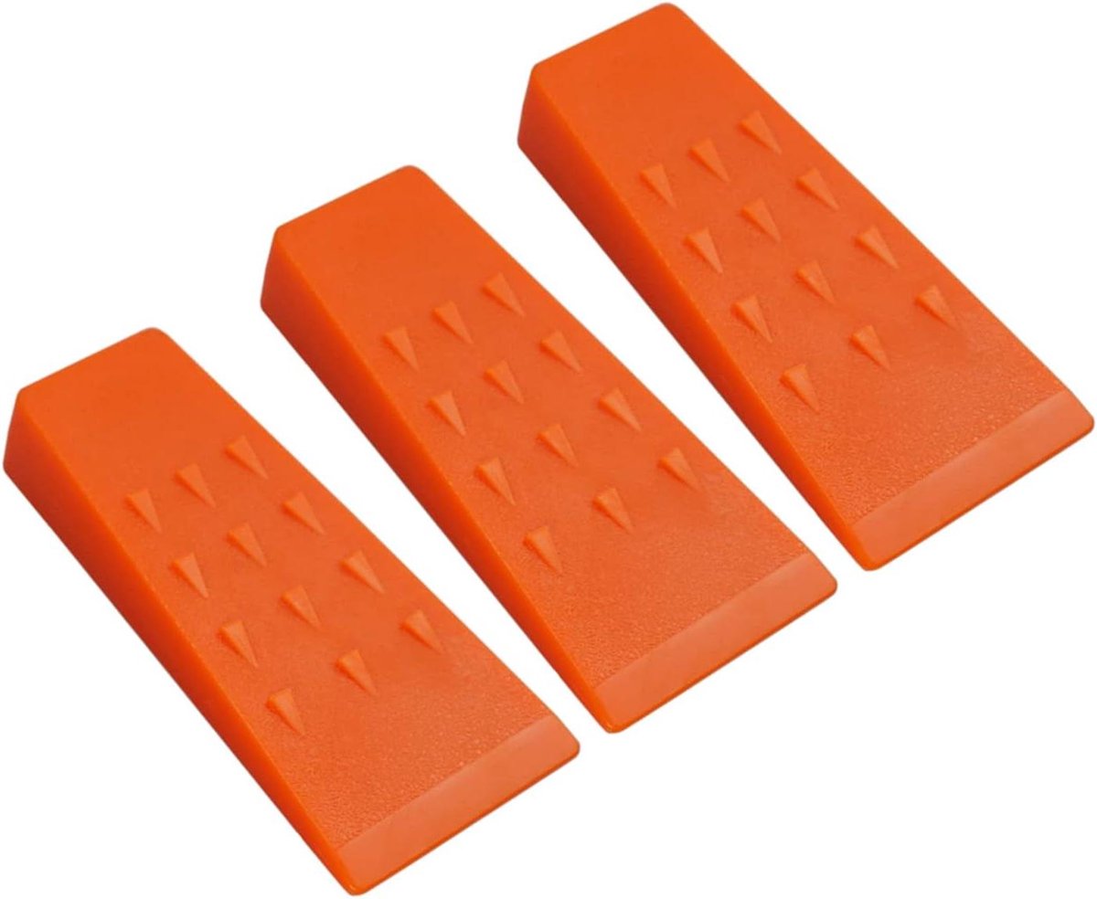 Bosbouw Wiggen - Boomkap Gereedschap - Veilig Vellen - Sterk ABS Plastic - 250 mm Lengte - Signaal Oranje