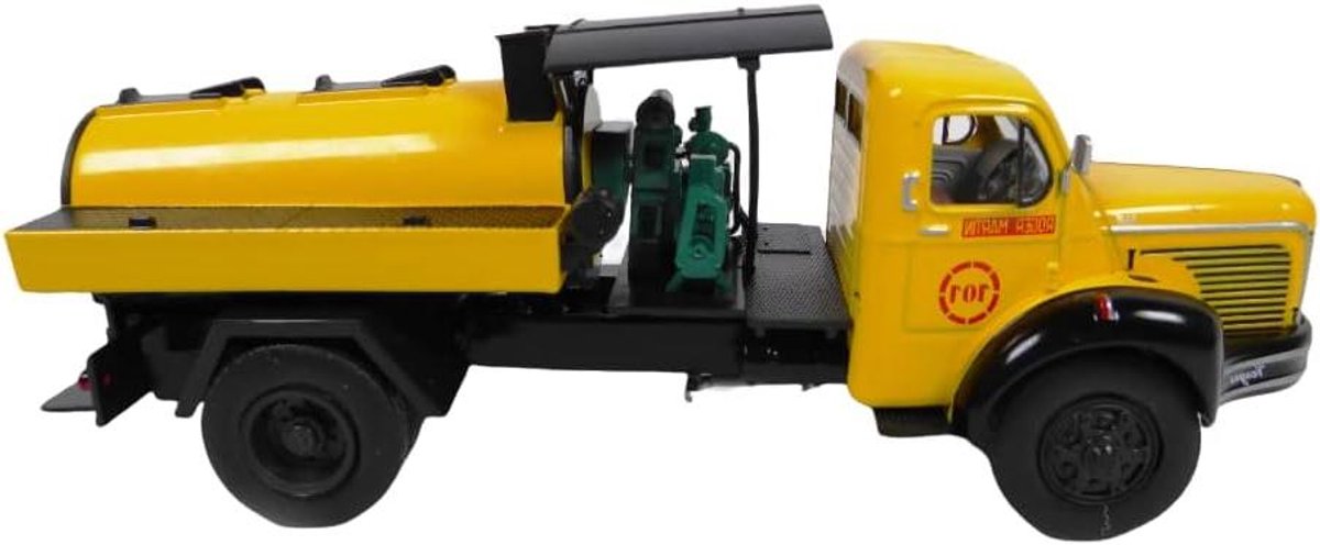 Miniatuur Vrachtwagen - Modelauto Asfaltmixer - Verzamelen - Schaal 1:43 Metaal