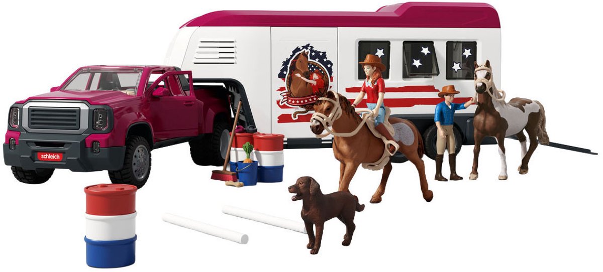 schleich HORSE CLUB Lakeside-truck met aanhangwagen 42705 — afbeelding 10