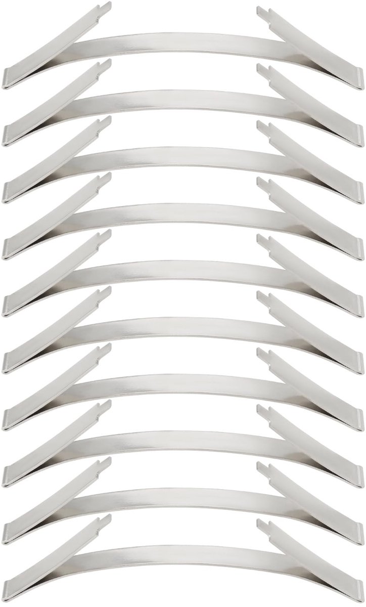Allecto - Stuks Manganese Staal Positioners voor Sliding Wardrobe Deuren - Anti-Collision en Gemakkelijk te Installeren