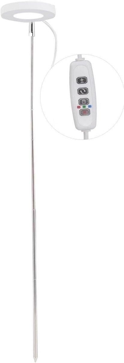Groei Lamp - Plantenlamp Halo - Kamerplanten Voeden - Volledig Spectrum - Verstelbare Hoogte - Wit