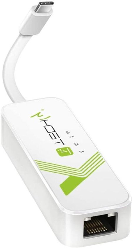 USB C naar Ethernet Adapter - RJ45 LAN Converter - Netwerkverbinding ...