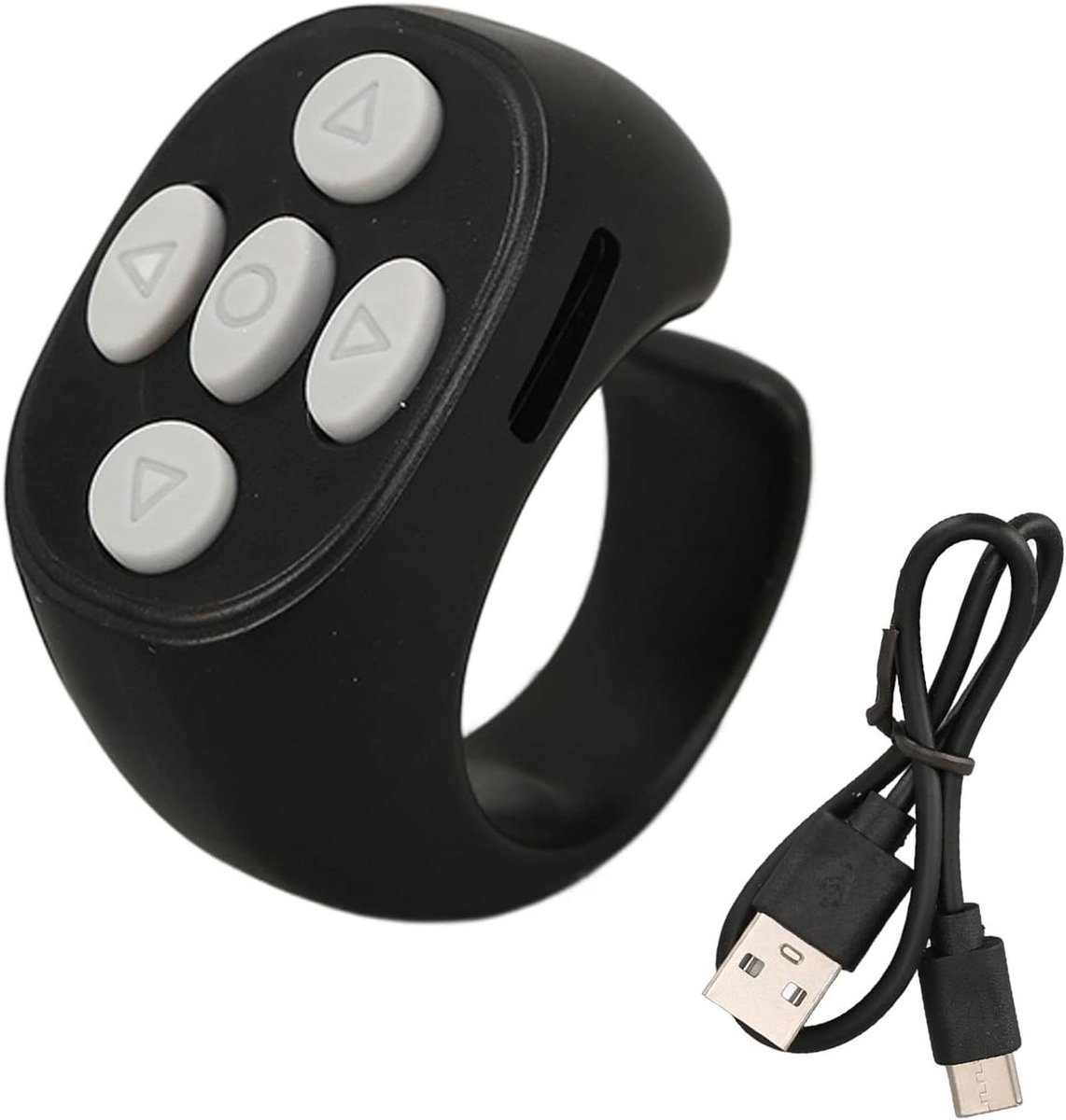Slimme Ring Controller - Bluetooth Afstandsbediening - Video's Bekijken - 10 Meter Bereik - Zwart