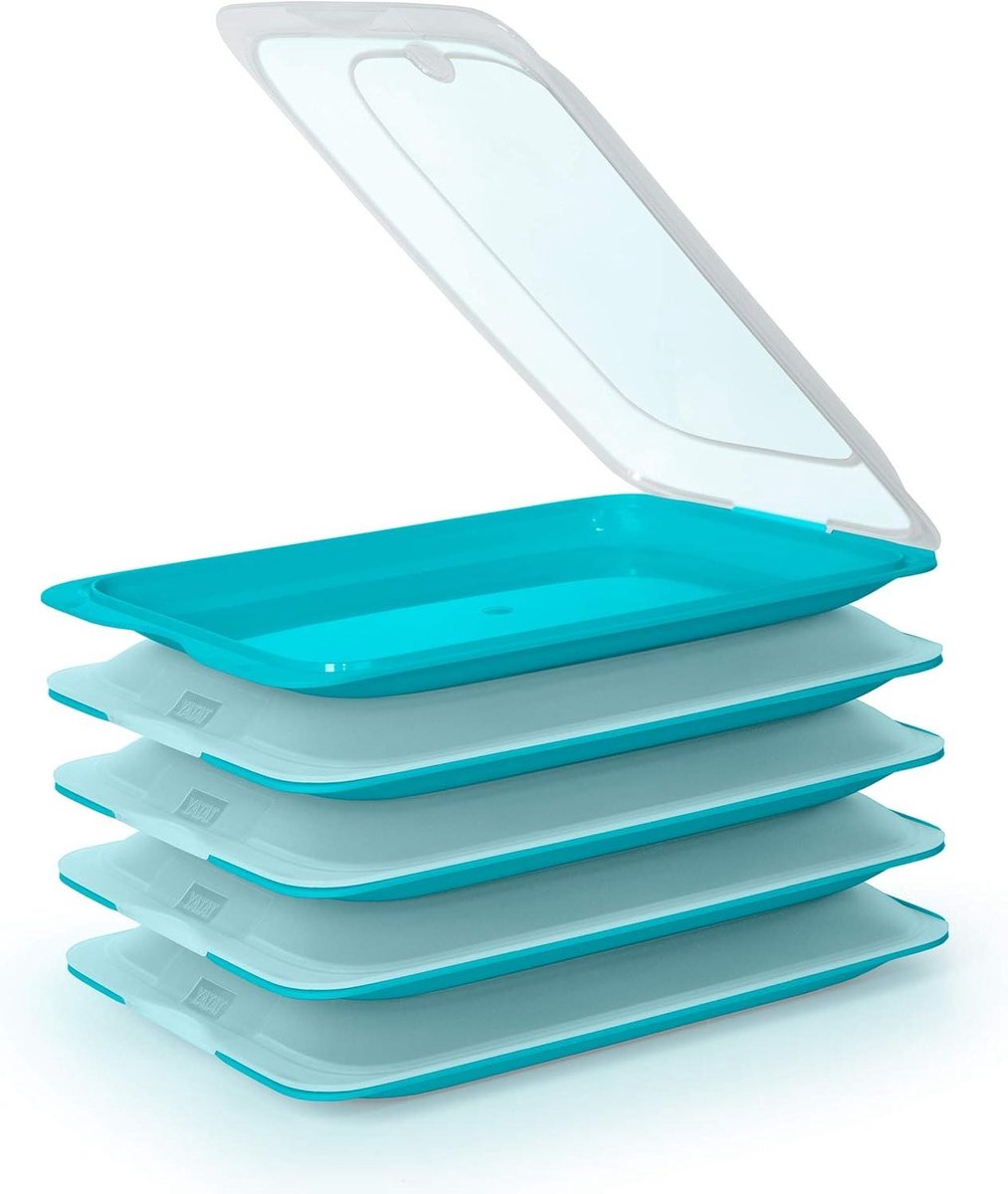 Vershouddoos Vleeswaren - Koelkast Opslag - Optimale Bewaring - Fresh System - 17 x 32 x 252 cm - Turquoise