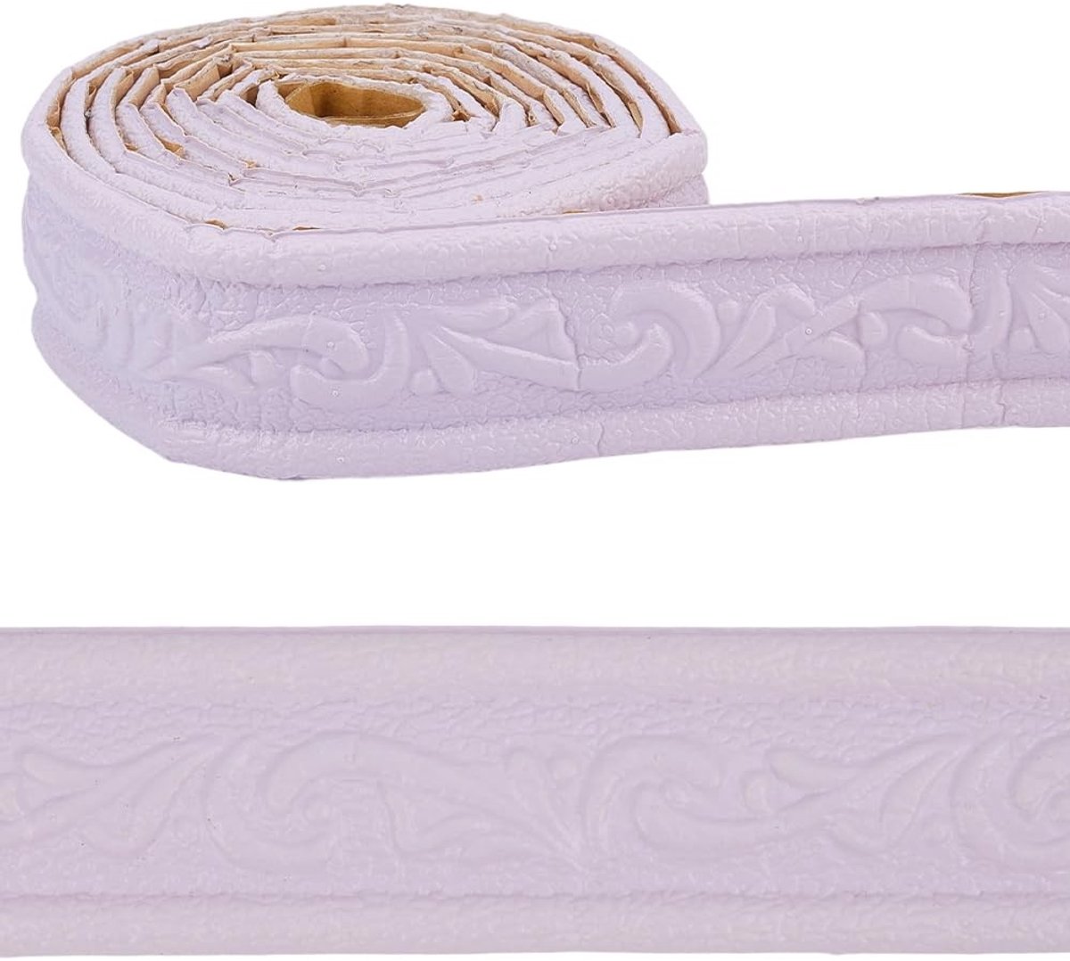 CRASPIRE 3D Foam Peel and Stick Molding Tape - Lavendel - Waterproof Wanddecoratie