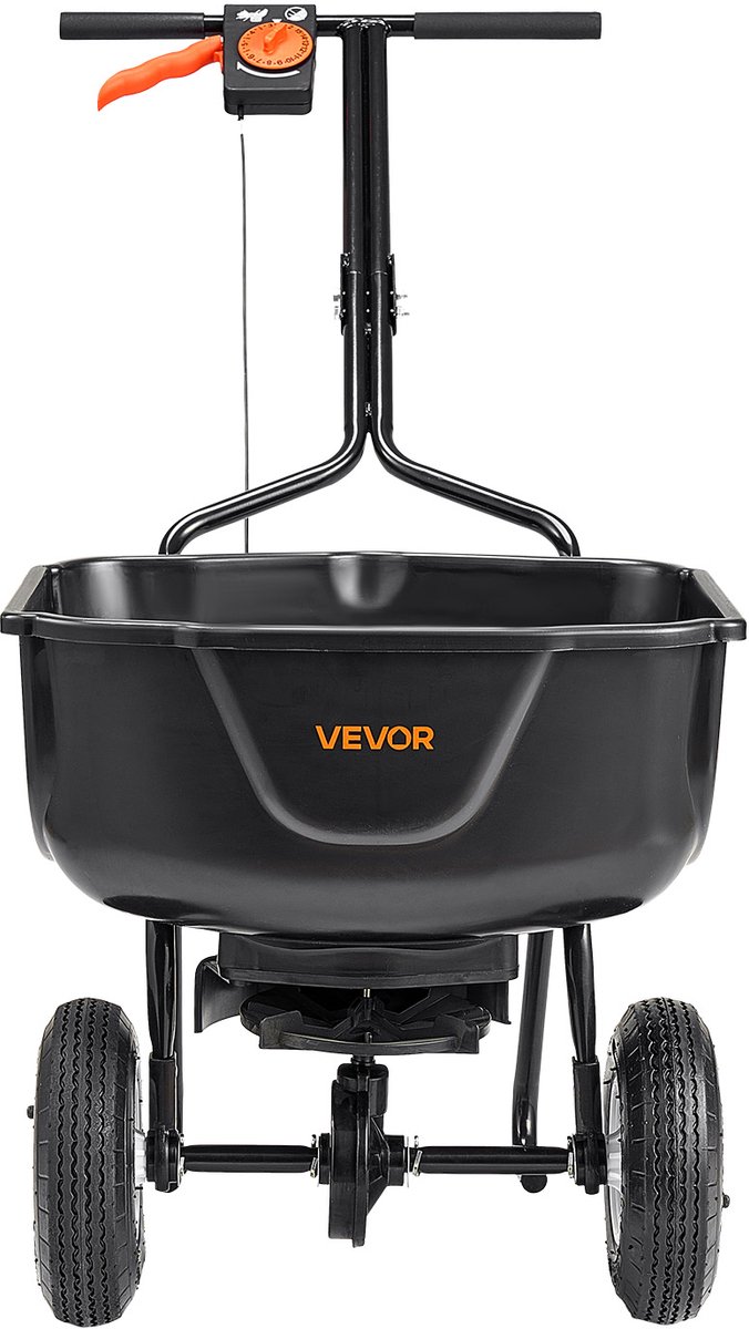 VEVOR Strooier, 27 Kg Capaciteit, Kunstmeststrooier met Vultrechter, Zaadstrooier met Een Strooibreedte van 0–3 M, Centrifugaalstrooier met 20 Cm Luchtbanden, Te Gebruiken Als Zaaihulpmiddel of Kunstmestwagen van Merkloos	 — afbeelding 2