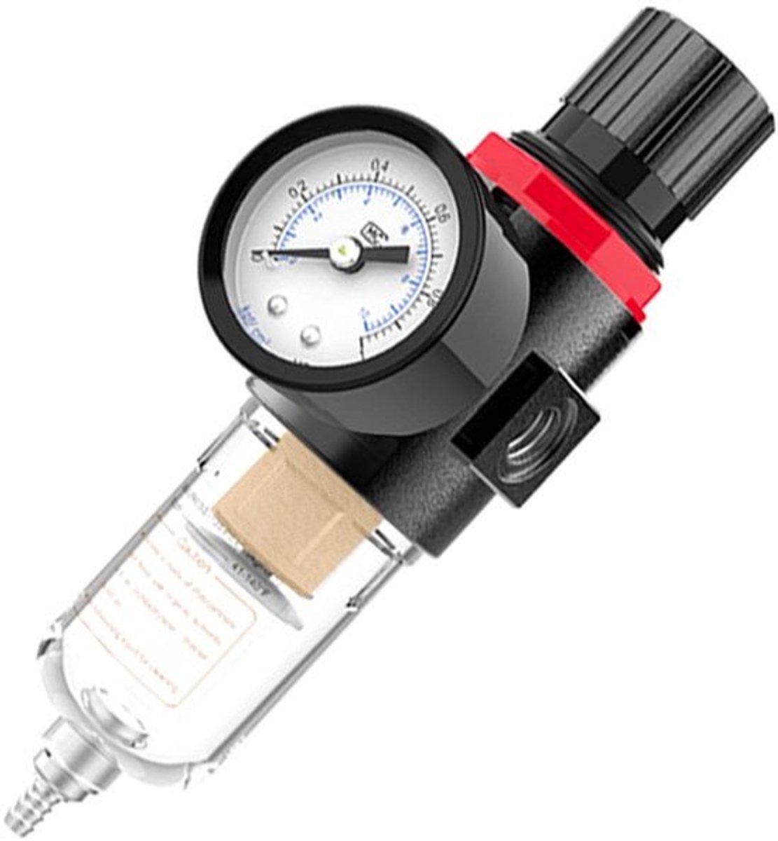 1/4 Inch Luchtdrukregelaar - Water- en Olie Separator met Lubricatiekopsysteem
