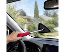 Dirt Devil Techtronic Cordless - Auto ijskrabber - Glas- en ruitenreiniger - 3 in 1 - zwart/rood