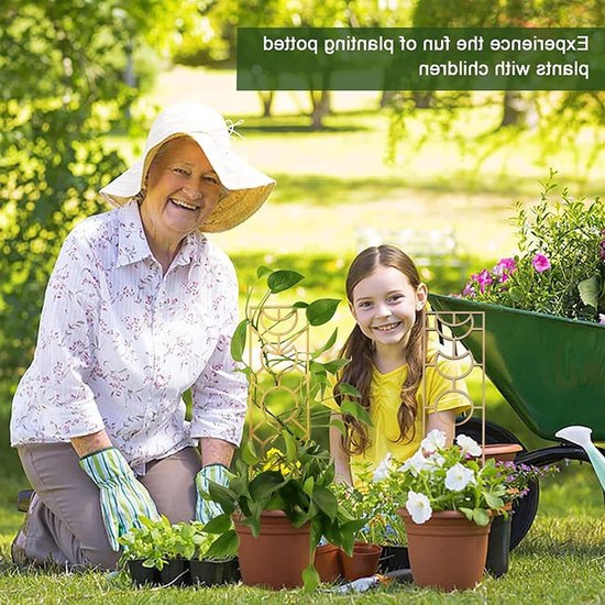 Creatieve Houten Plantstand voor Klimplanten - 4 Delige Set voor Binnen en Buiten, Ondersteuning voor Potplanten en Groene Decoratie — afbeelding 4