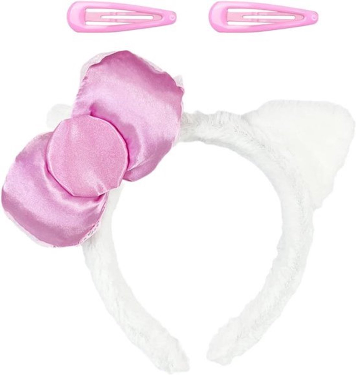Kattenoorband 2-delige haarspeld - Schattig en pluizig - Comfortabele pasvorm
