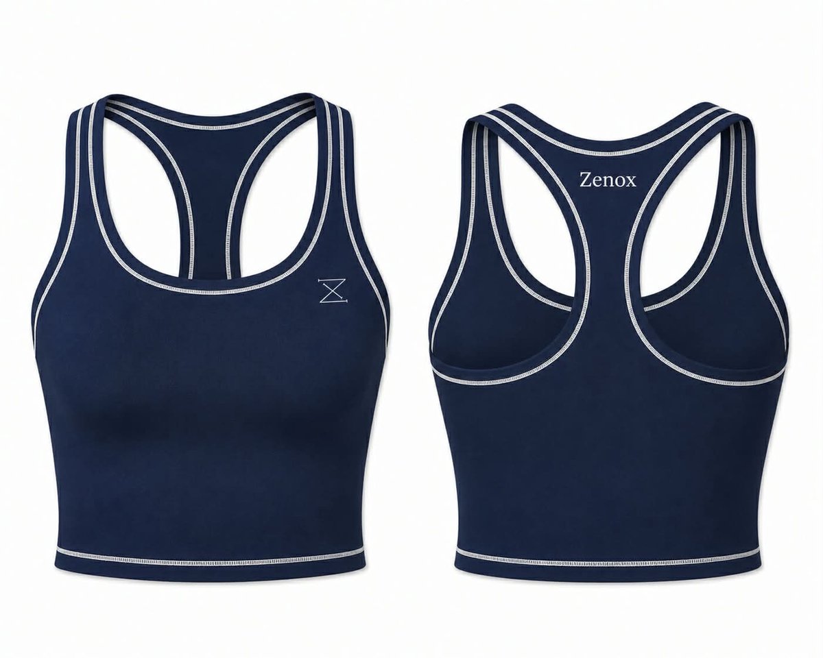 Zenox sport top navy blue