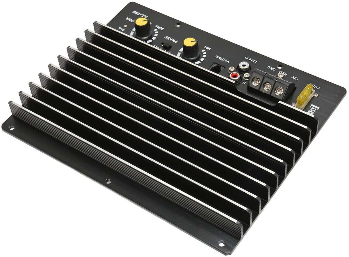 Dailygoods - Autoversterkerbord - 1000W Krachtige Versterker - Aluminium voor Lange Duurzaamheid - Betrouwbaar en Veilig - Ideaal voor Auto - Geschikt