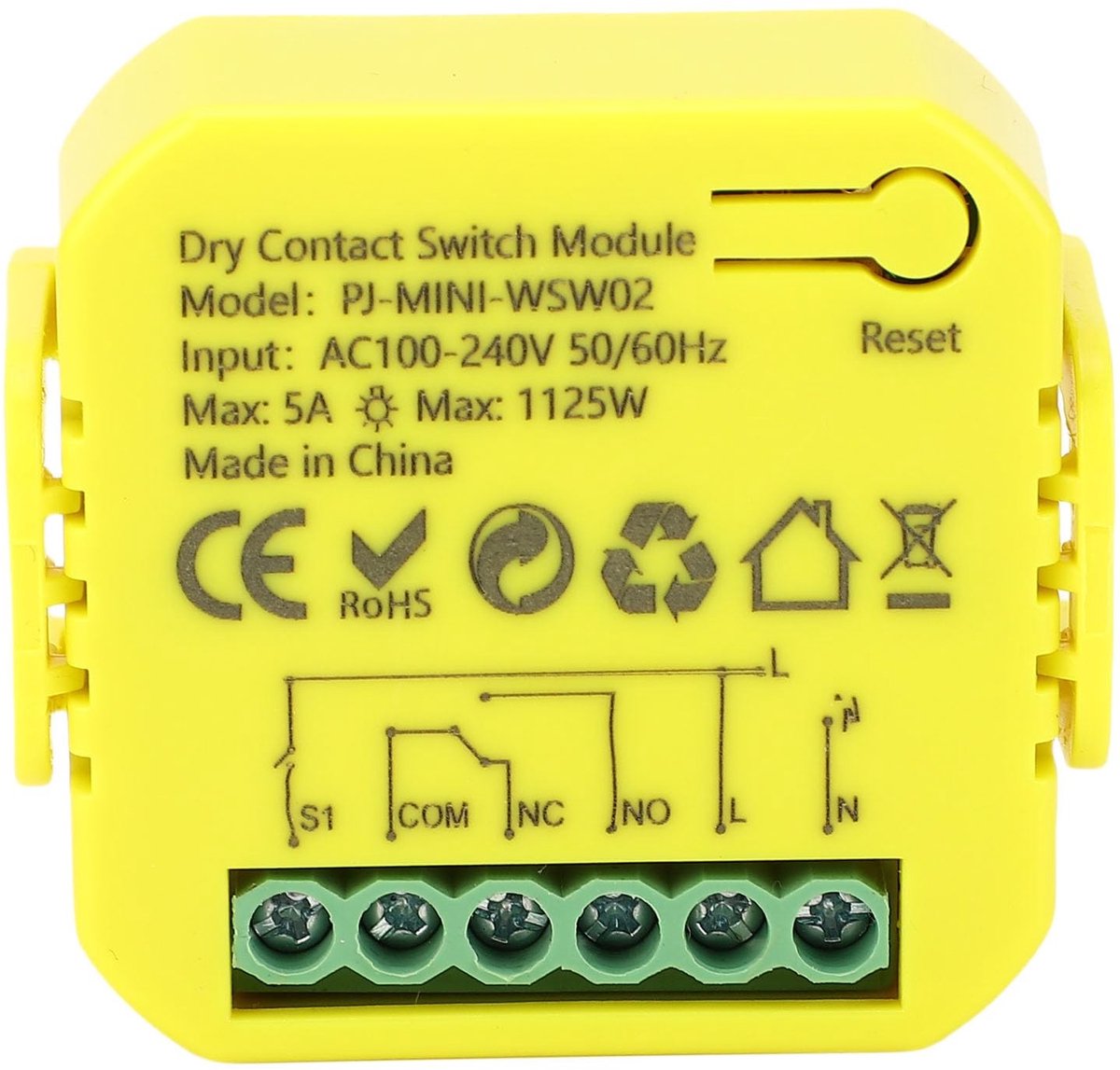 Jhubersproducts - Slimme Schakelaar - WiFi relay module - App en spraakbediening - Voor verlichting en huishoudelijke apparaten - Eenvoudig te install