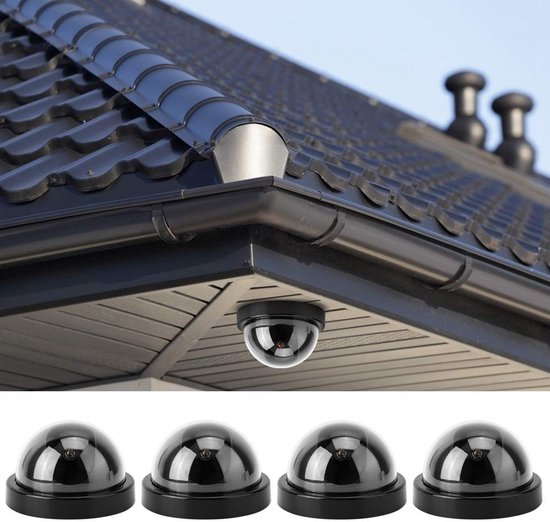 Dailygoody - Dome Simulation Camera - Fake Camera - Realistisch Ontwerp - Zwart - Met Flitsende LED - Schrik Effect voor In en Outdoor - Veiligheid — afbeelding 4
