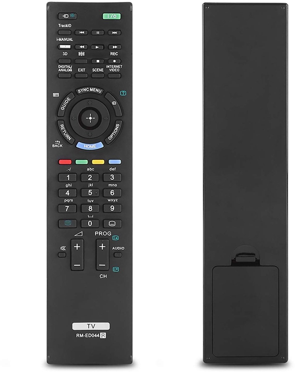 Vlemico - Vervangende afstandsbediening - Smart TV afstandsbediening - Compact en gebruiksvriendelijk - Zwart - Toetsenbord afstandsbediening - Ges...