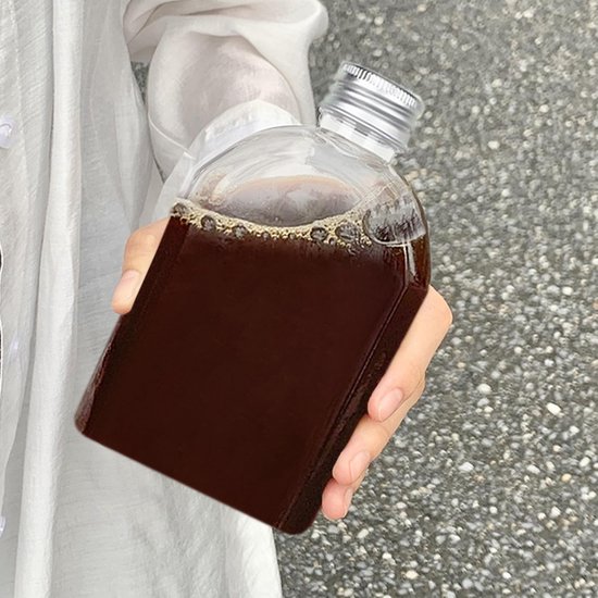 VT Goods - Set van 6 Transparante Sapflessen - Lege Drinkflessen voor Vloeistoffen - 100 ml en 200 ml - Ideaal voor Feestjes - Duurzaam en Lichtgewi.. van vt — afbeelding 3