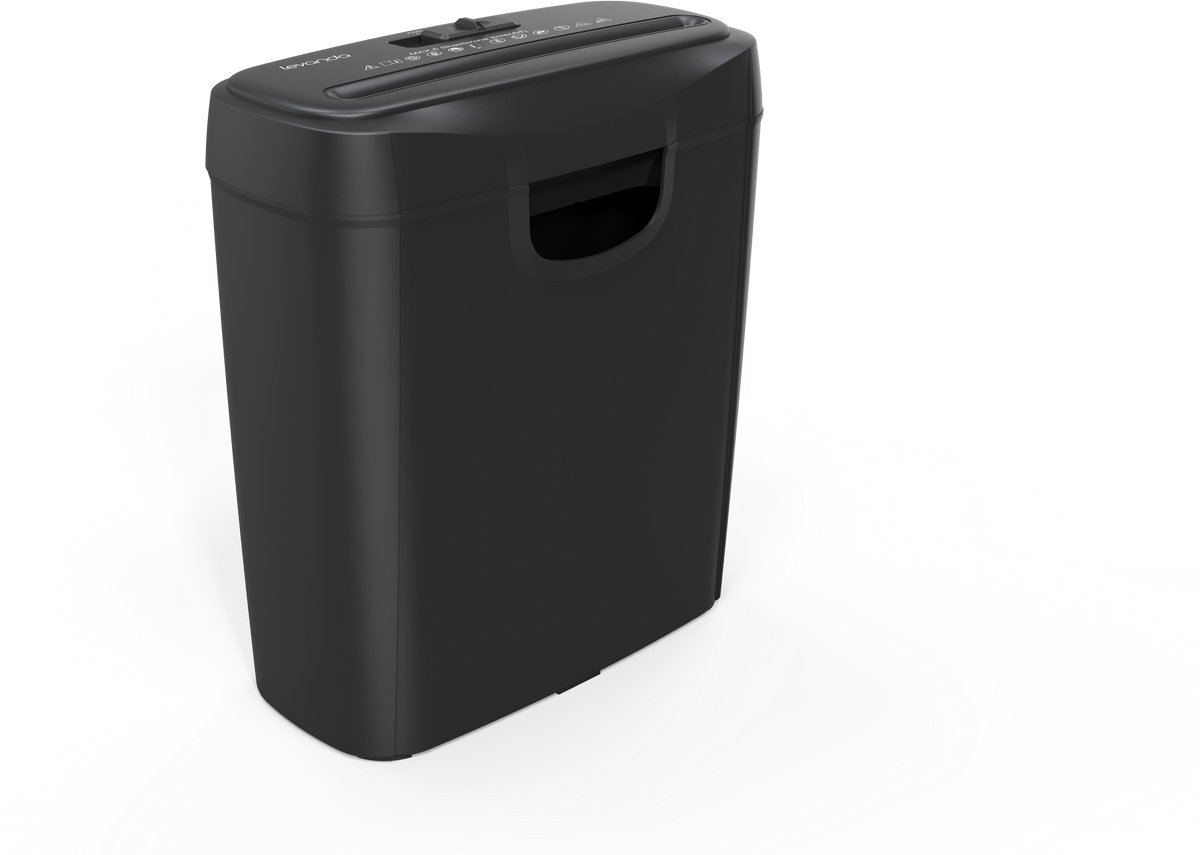 Papierversnipperaar - 10L - 6 A4 vellen - Zwart - Levanda
