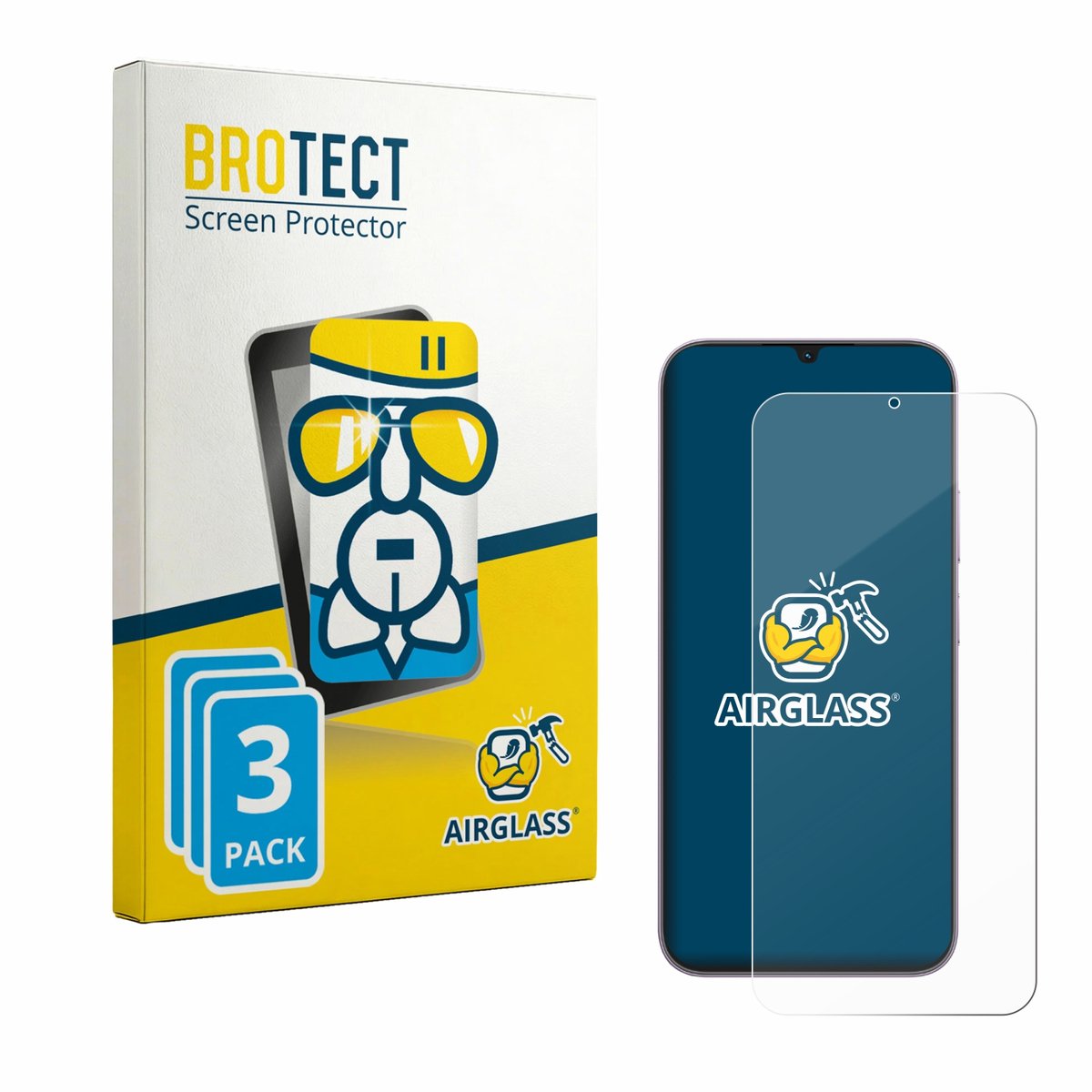 Screenprotector 3 Stuks voor realme C100i Beschermglas transparant