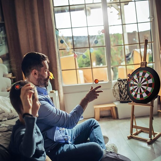 Dailygoods - Dartpijlen - Set met 24 extra flights - Kunststof dartpunten - Meerkleurig - Geschikt voor zowel sport als vrije tijd - Ideaal voor jong van Dailygoods — afbeelding 4