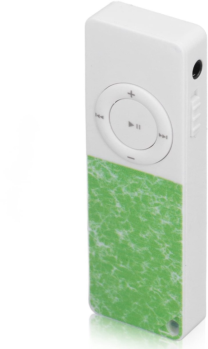 Elzusha - Slanke MP3-speler - HiFi geluid - Draagbaar ontwerp - 64GB opslag - Muziekspeler voor onderweg - Groente