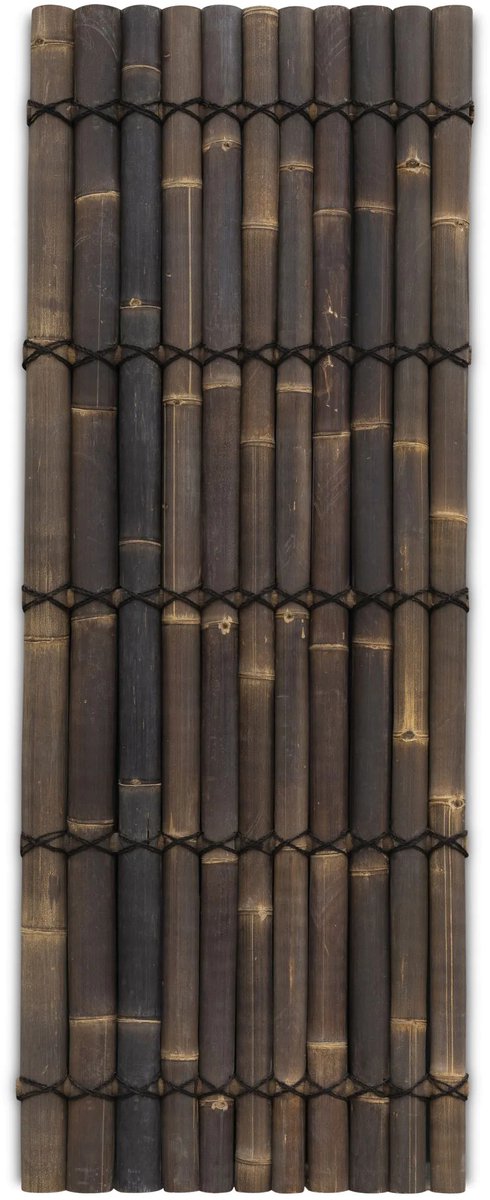 Bamboe schutting halfrond - 90 x 240 cm - Donker - Eviro Bamboe