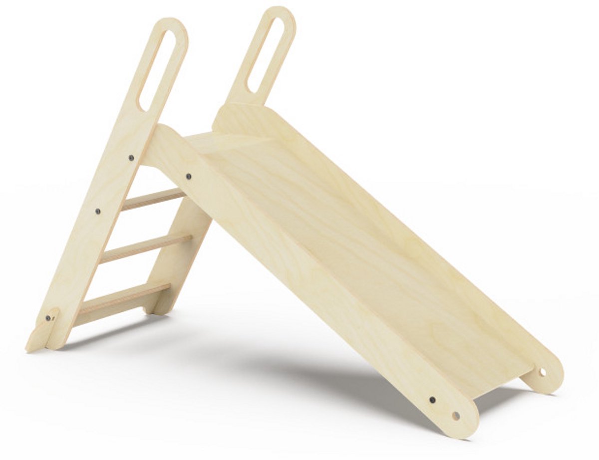 Mamatoyz Kleine Kinderglijbaan Montessori Slide Me Slide Massief Hout - voor Binnen (versie 2.0)